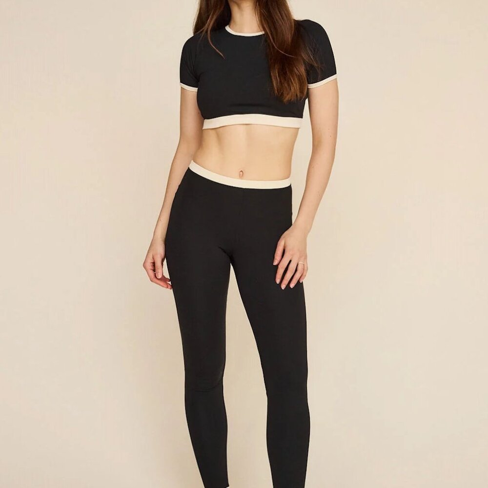 STRUT THIS Black/White Workout Set Size Small NWT